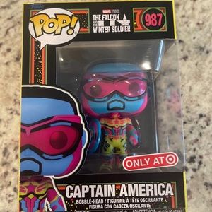 Black light captain America Funko pop